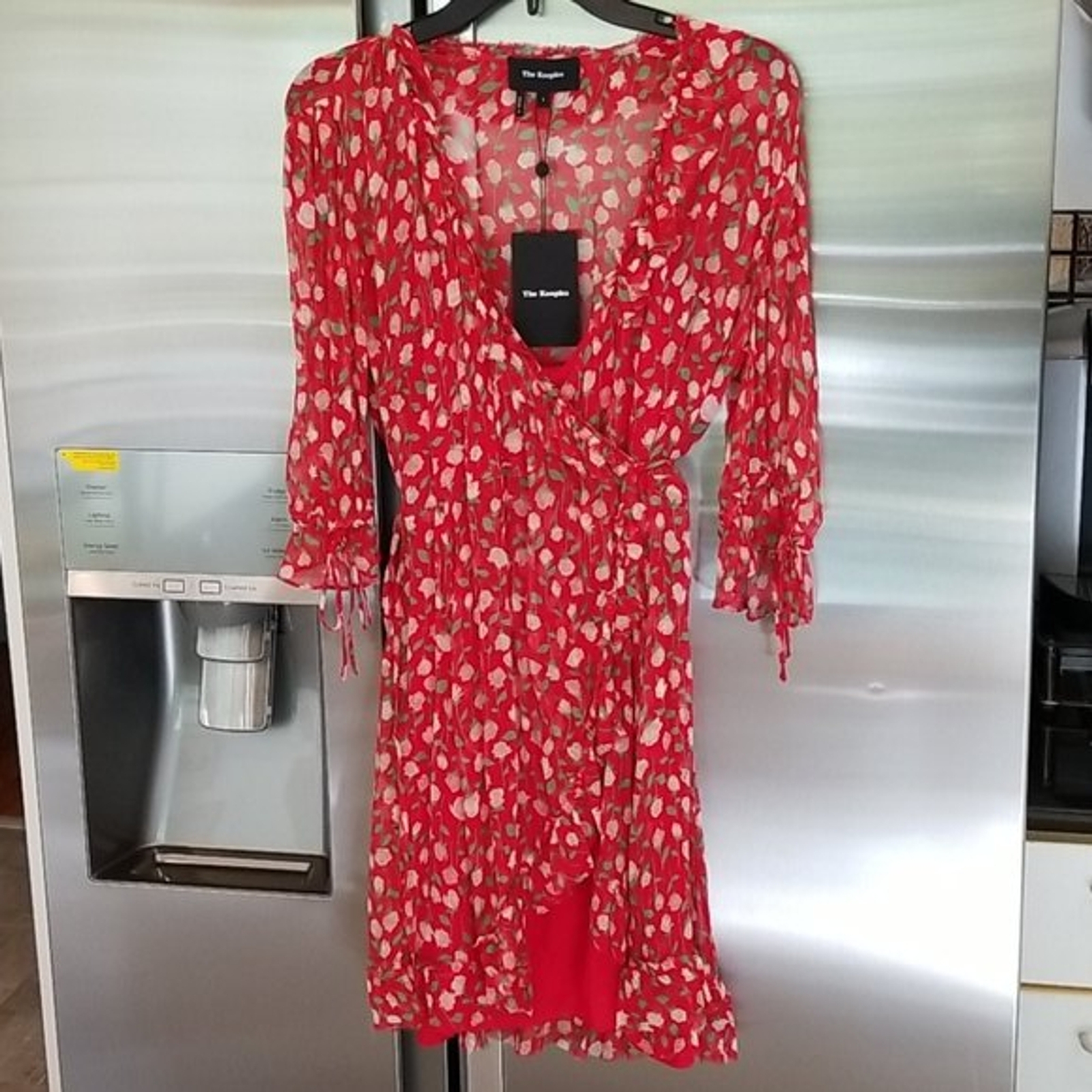 💕THE KOOPLES💕 Rosa Rosa Short Red Dress Viscose Large NWT