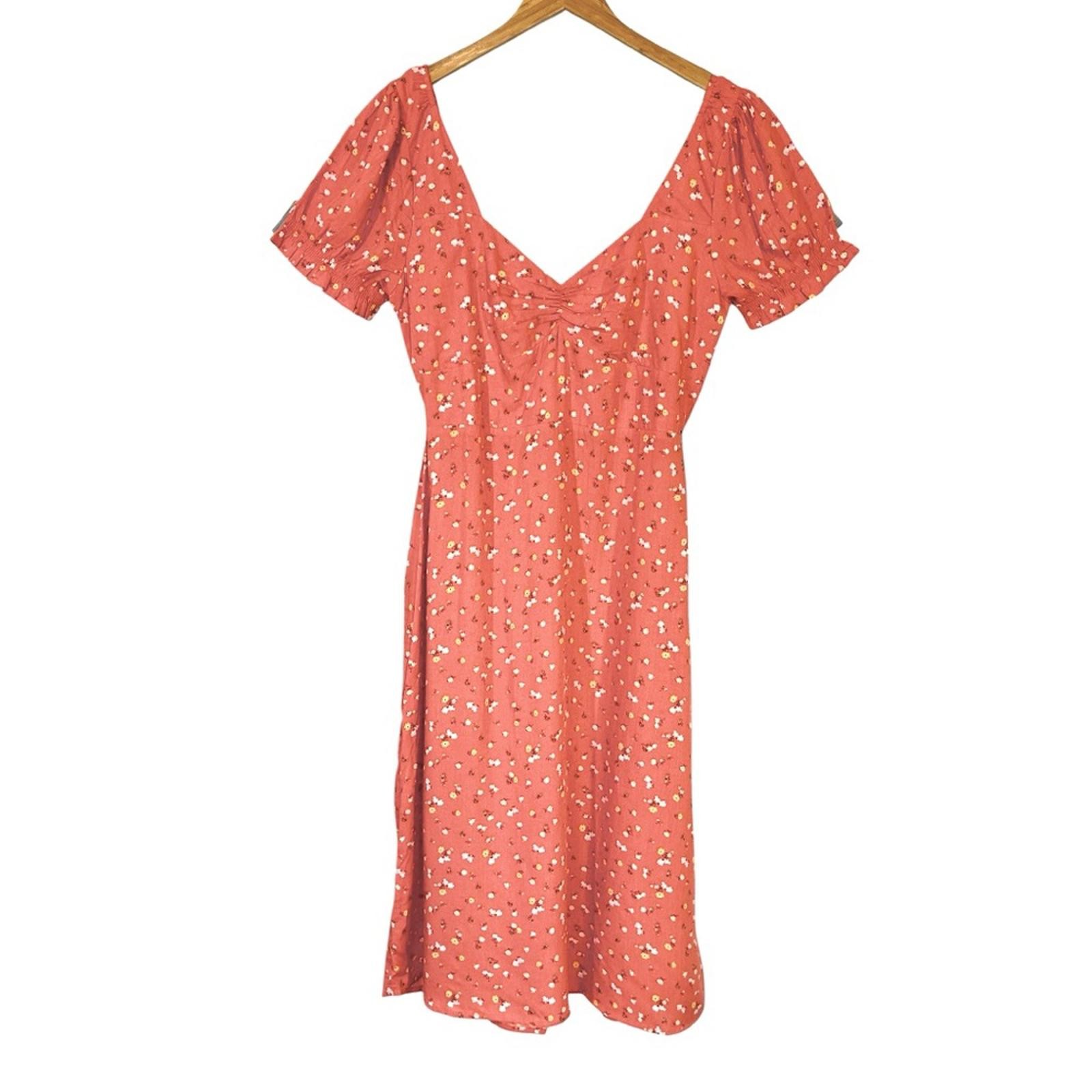 NWT Billabong Fell For You Floral Midi Dress In Terracotta Women’s Size XL