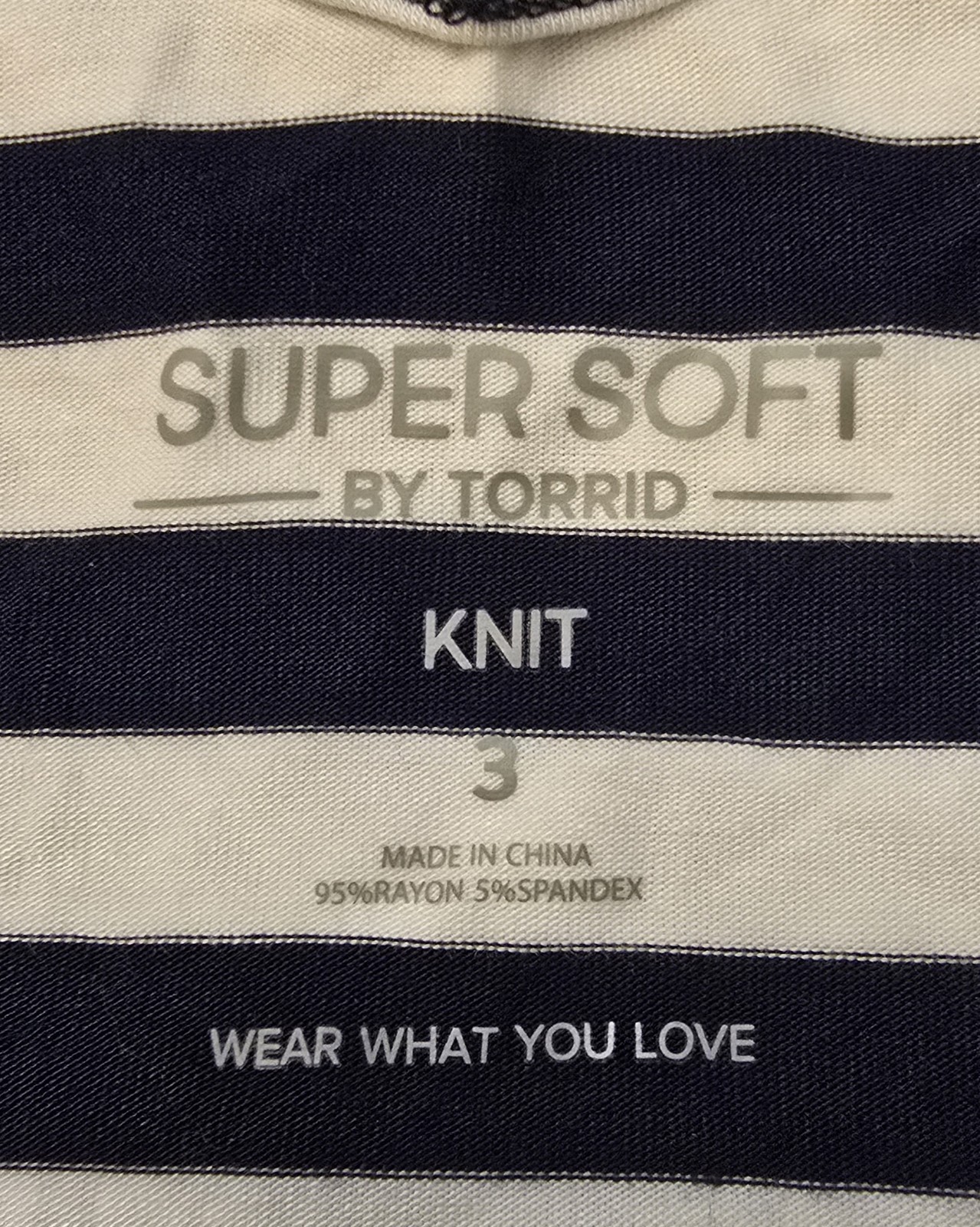 Torrid Blue White Striped Super Soft Knit Dress Size 3 3X Pockets Drawstring
