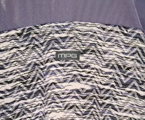 MPG Sport Mondetta Performance Gear Travel Dress White/Gray Sleeveless Sz Small