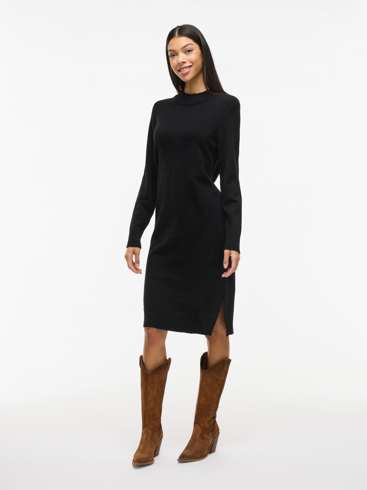 Vila Viril Long Sleeved Midi Dress Size UK M BNWT RRP £40