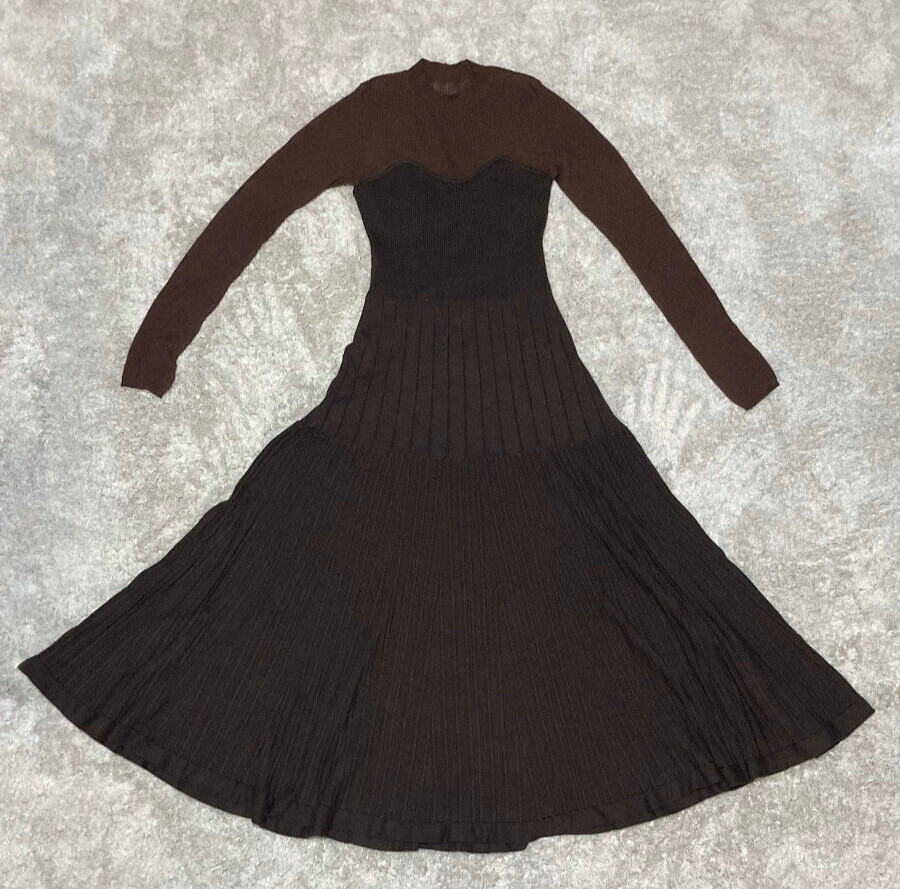 Negotiable “MINT” Eimy istoire knit dress brown Auth From Japan