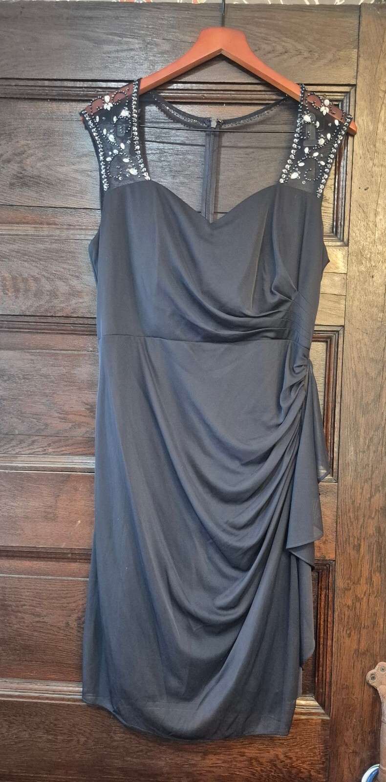 Sténay Navy Beaded Cocktail Dress