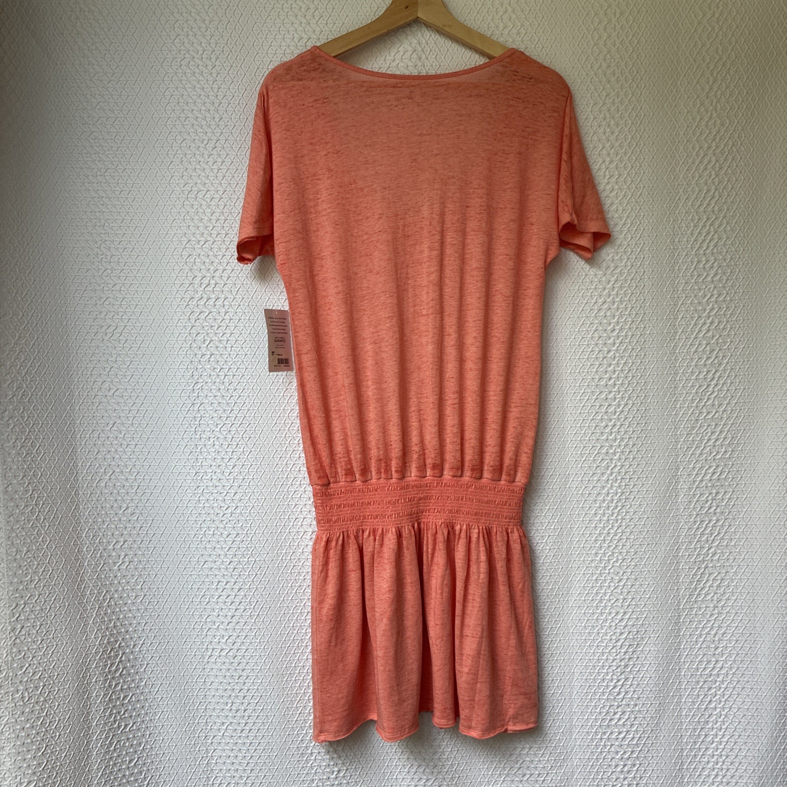 Athleta Captivate Dress Light Coral Sunset Size PS Petite Small NWT Knit Burnout
