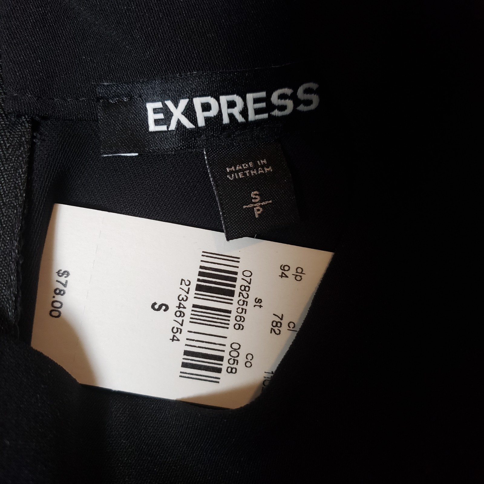 Express Black Mock Neck Midi Fit & Flare Sleeveless Back Zip Closure Small NWT
