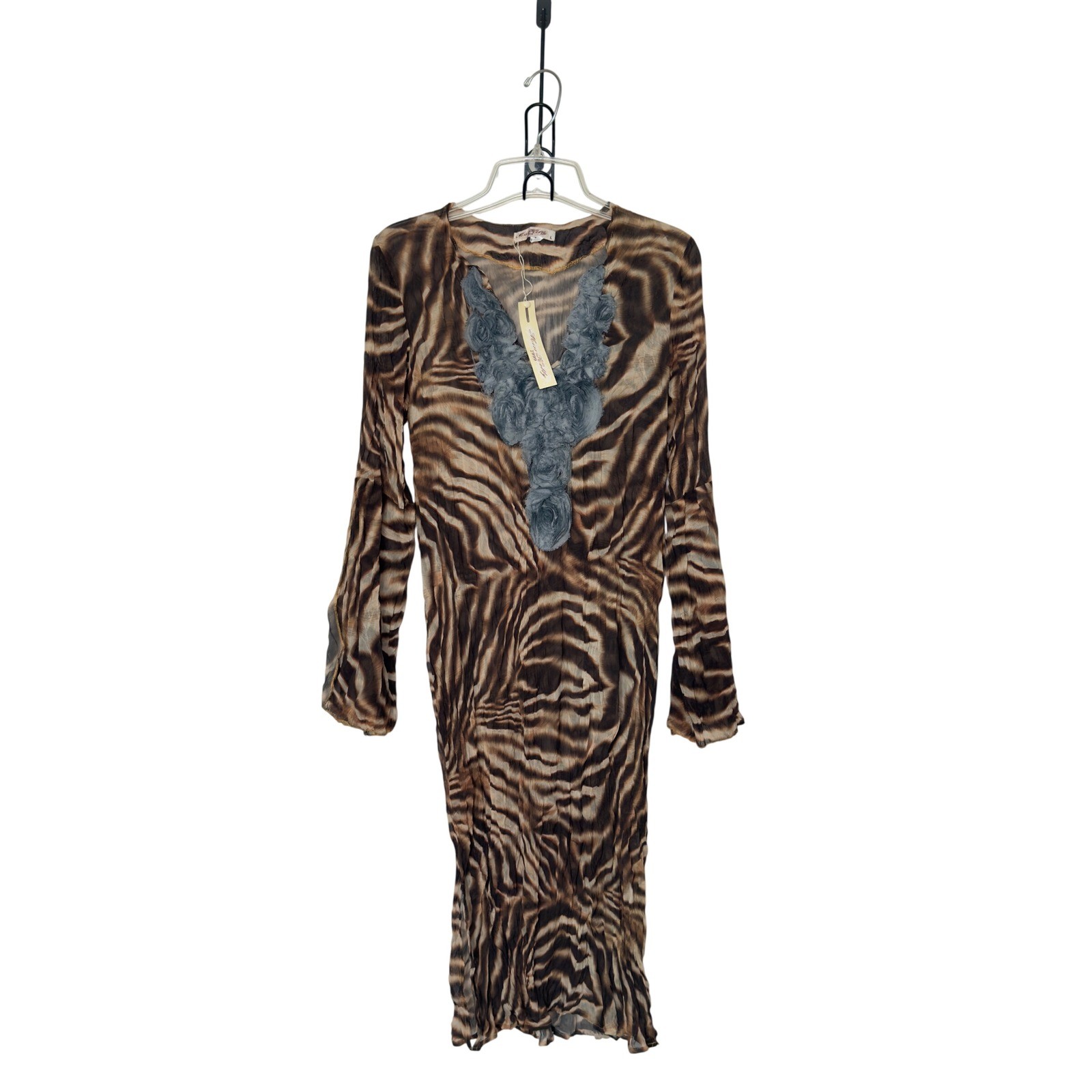 Miss Kelly 1999 Large Animal Print Boho Mob Wive Aesthetic Indie Sleaze Dress