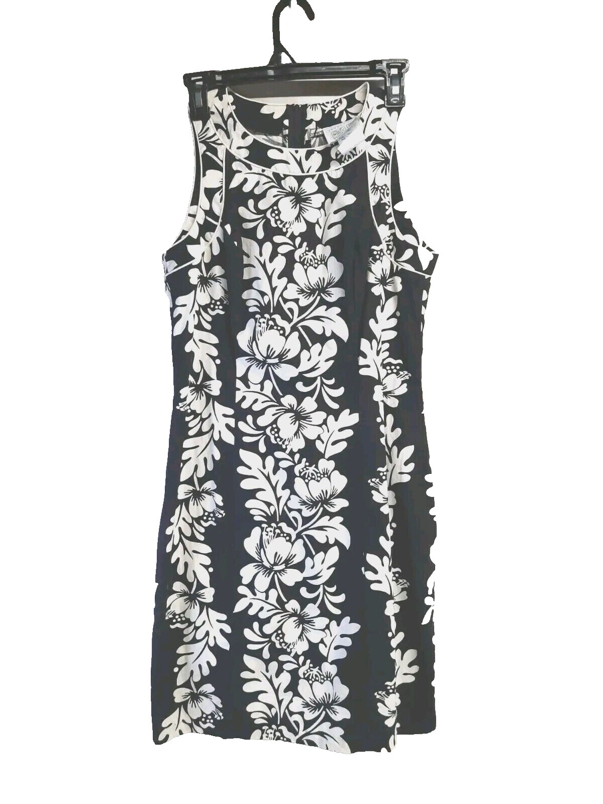 Vintage Liberty House Young Hawaii Dress Size Med. Aloha Floral Zip Back USA