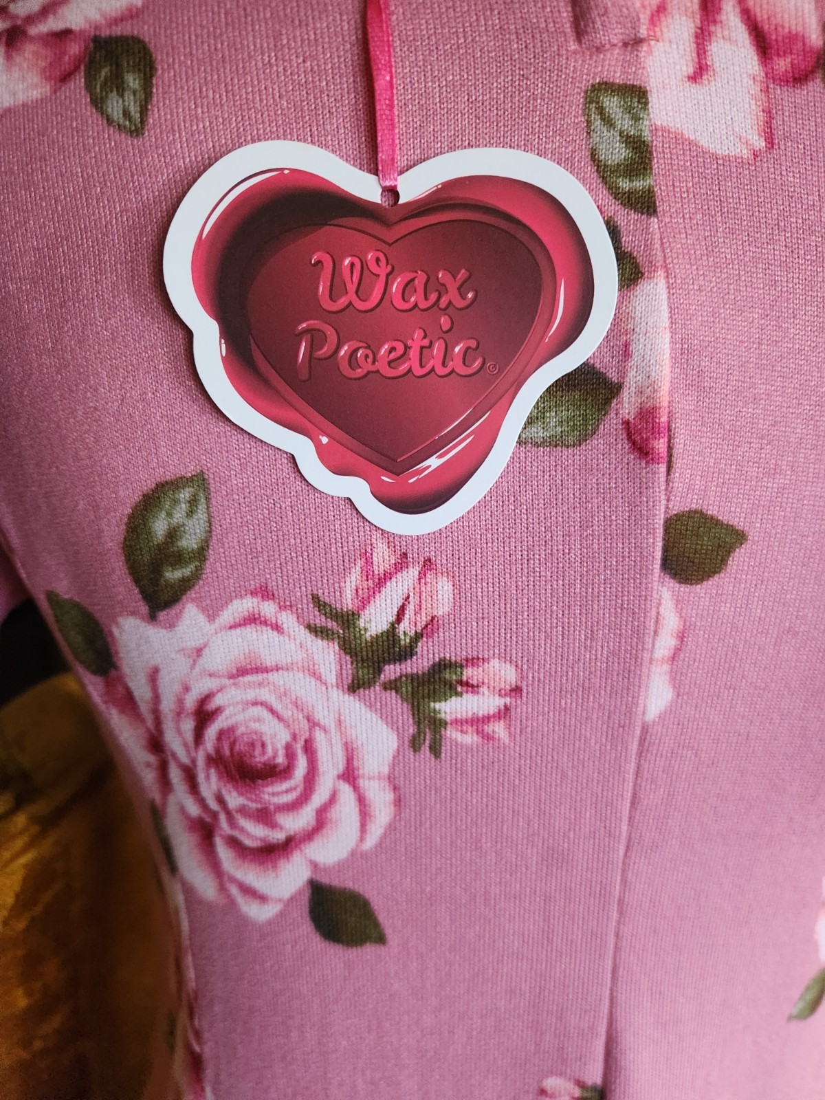 Wax Poetic Clothing Retro Rose Mod Shift Dress In Pink Vintage Pinup NWT 2XL