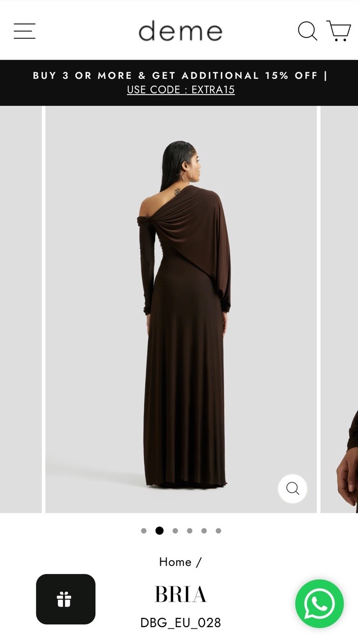 BRIA Dress + Pant Espresso Brown Deme by Gabriella XL NWT