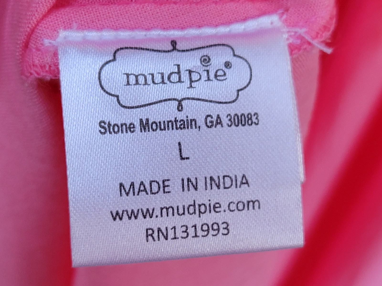 NWT Mud Pie Women’s Malone Tie Dye Maxi Pink Dress Sz Large Pockets *Read*