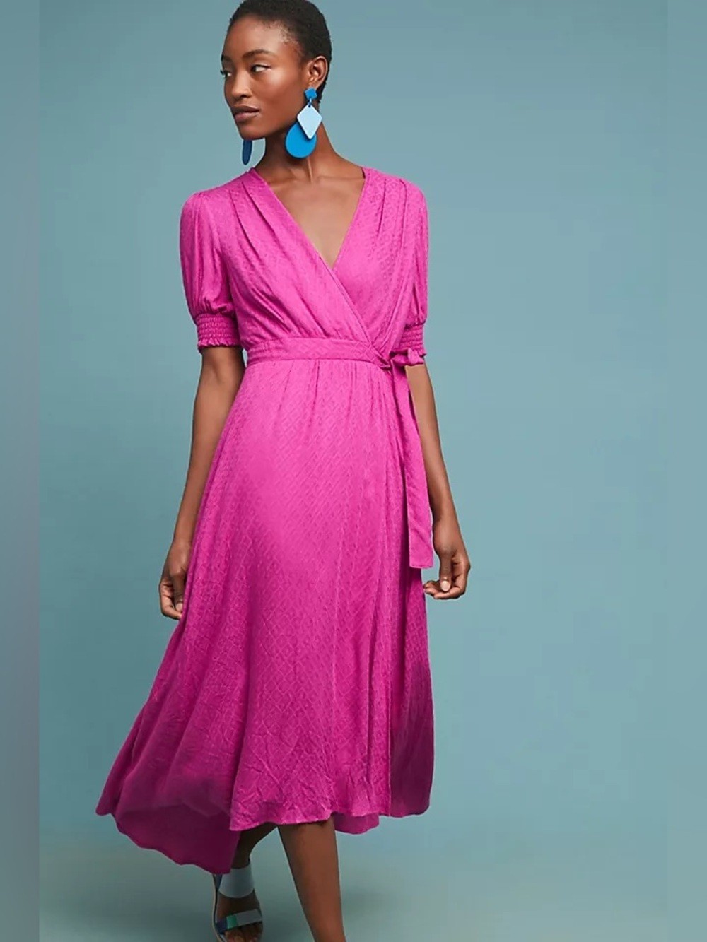 Anthropologie Maeve Breanna faux wrap dress
