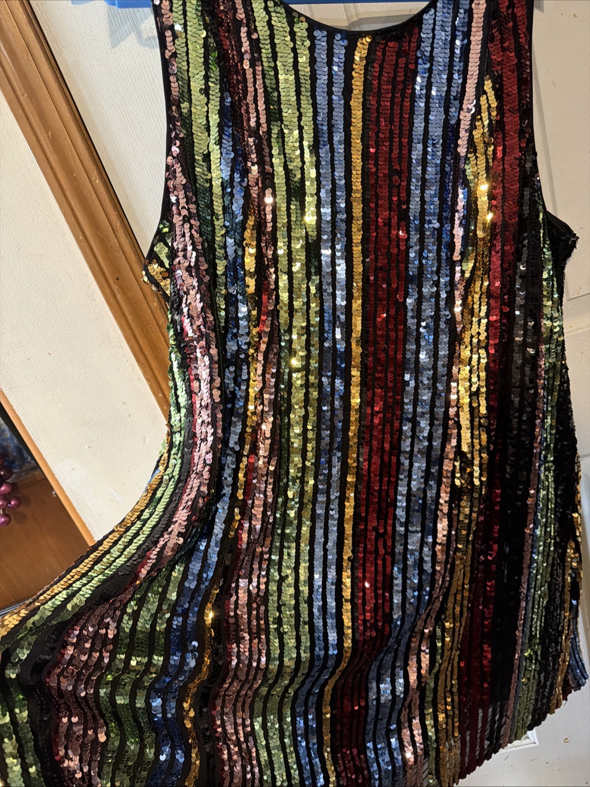 Torrid 3 3x xxxl PRIDE Multicolor Sequin mini Dress Beautiful black red gold