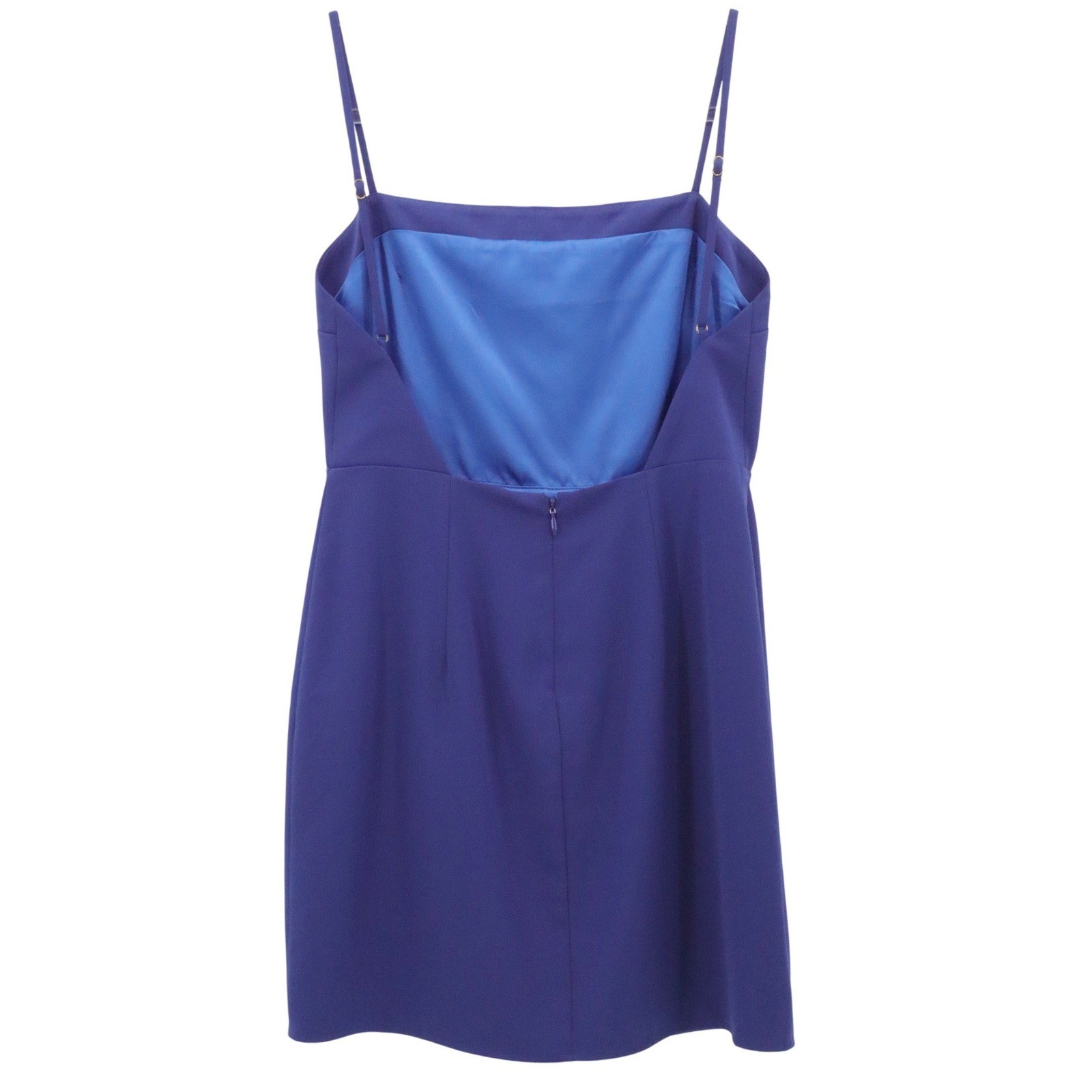 Lovers + Friends Open Back Mini Dress Spaghetti Strap Blue Size S