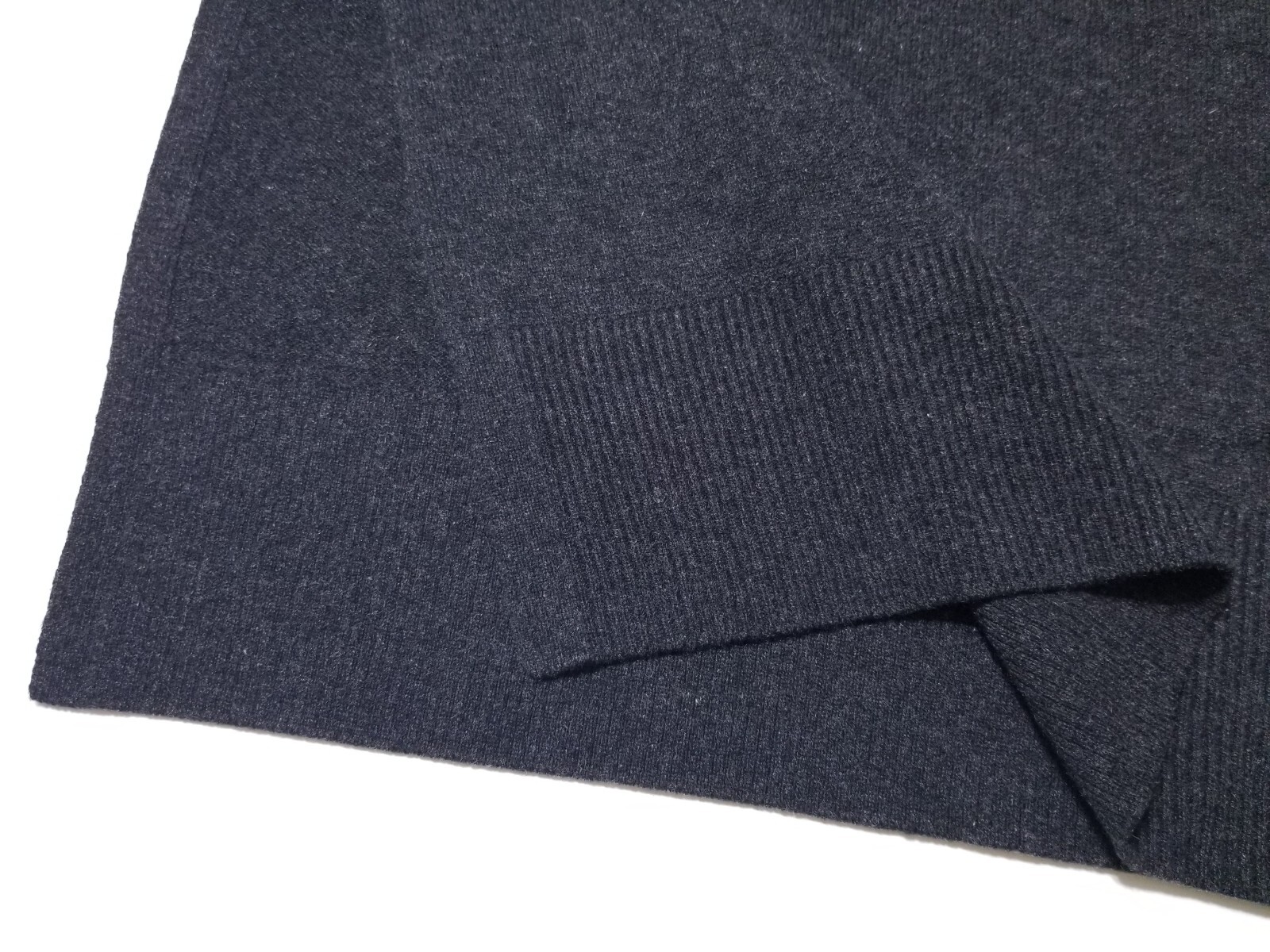 NWT Vince Wool Cashmere Blend Knit Midi Dress in Dark Grey Size S $395