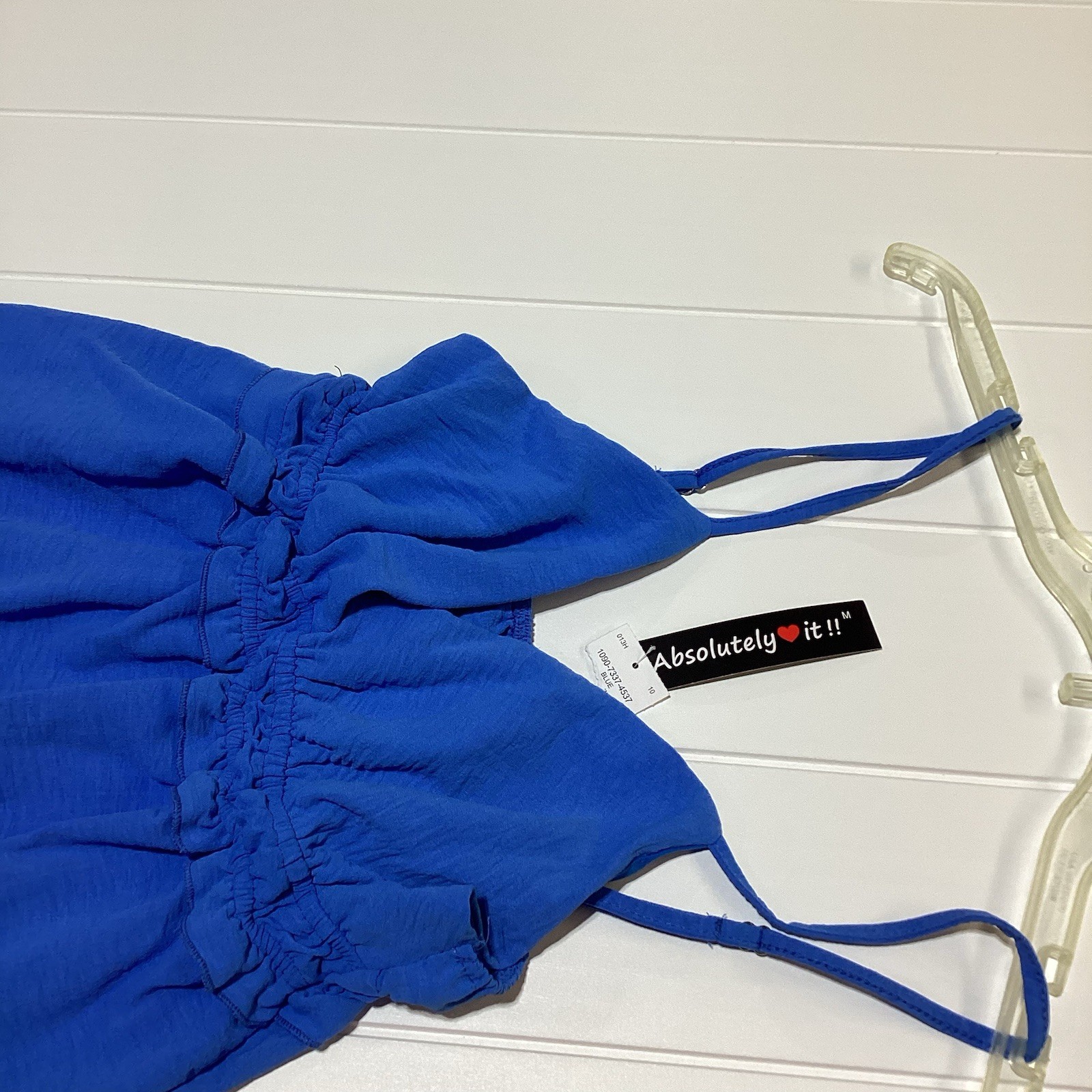 Absolutely Love It Blue Spaghetti Strap Summer Dress Size Medium NWT