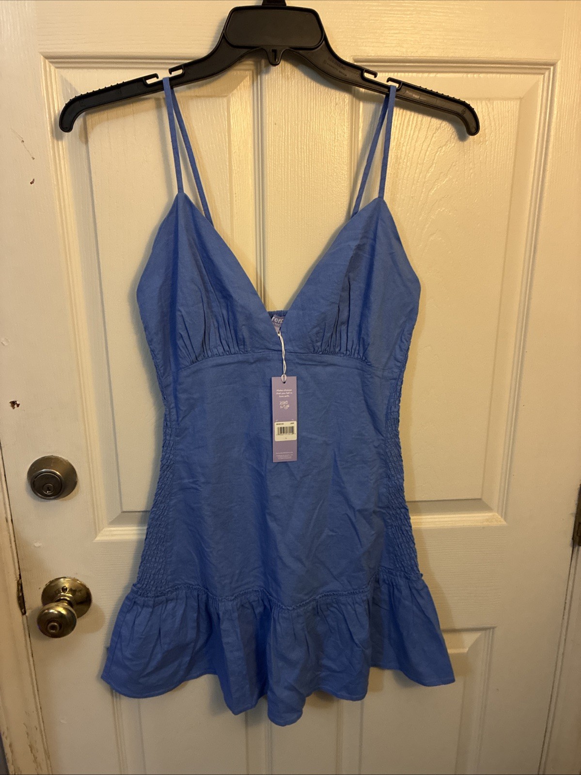 Florence By Mills Womens Sweet Solstice Smocked Flare Mini Dress – See Pics