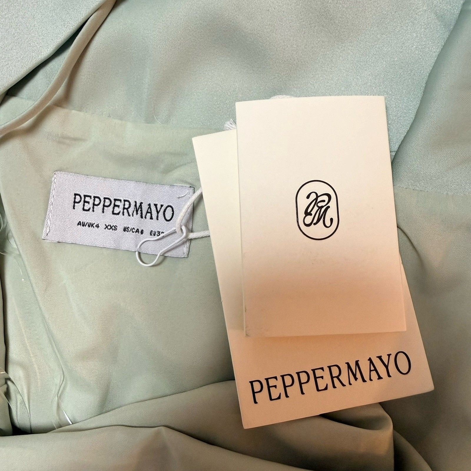 PEPPERMAYO Noemi Maxi Dress in Sage Size US 0 / AU 4