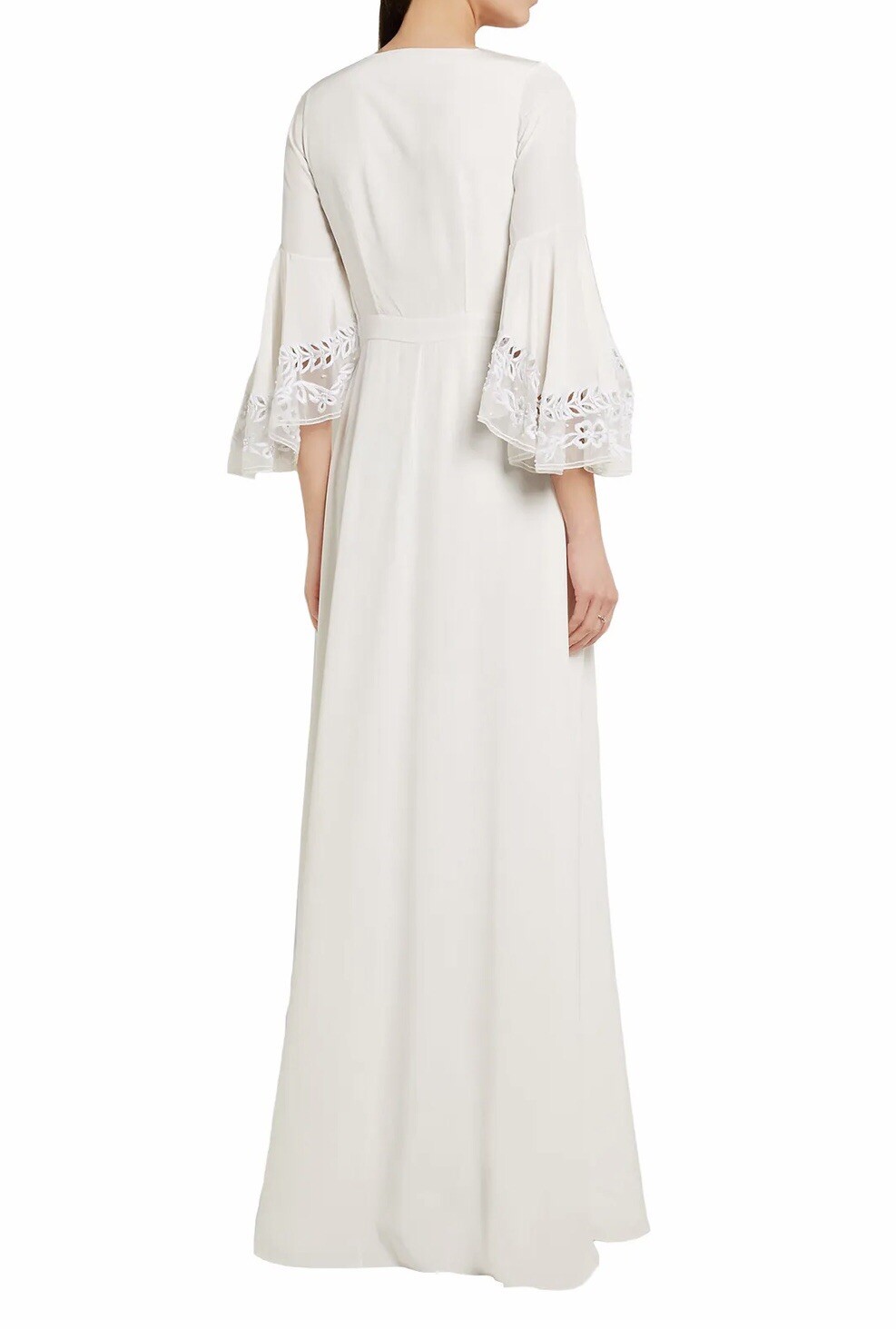 NWT Temperly London Embellished Silk Crepe De Chine Wedding Dress Size 2