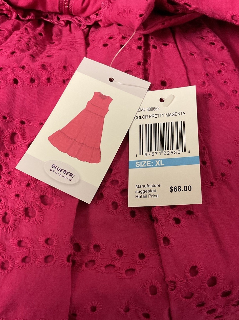 *NWT* Blueberi Boulevard (Size XL) Women’s Sleeveless Dress “100% Cotton”
