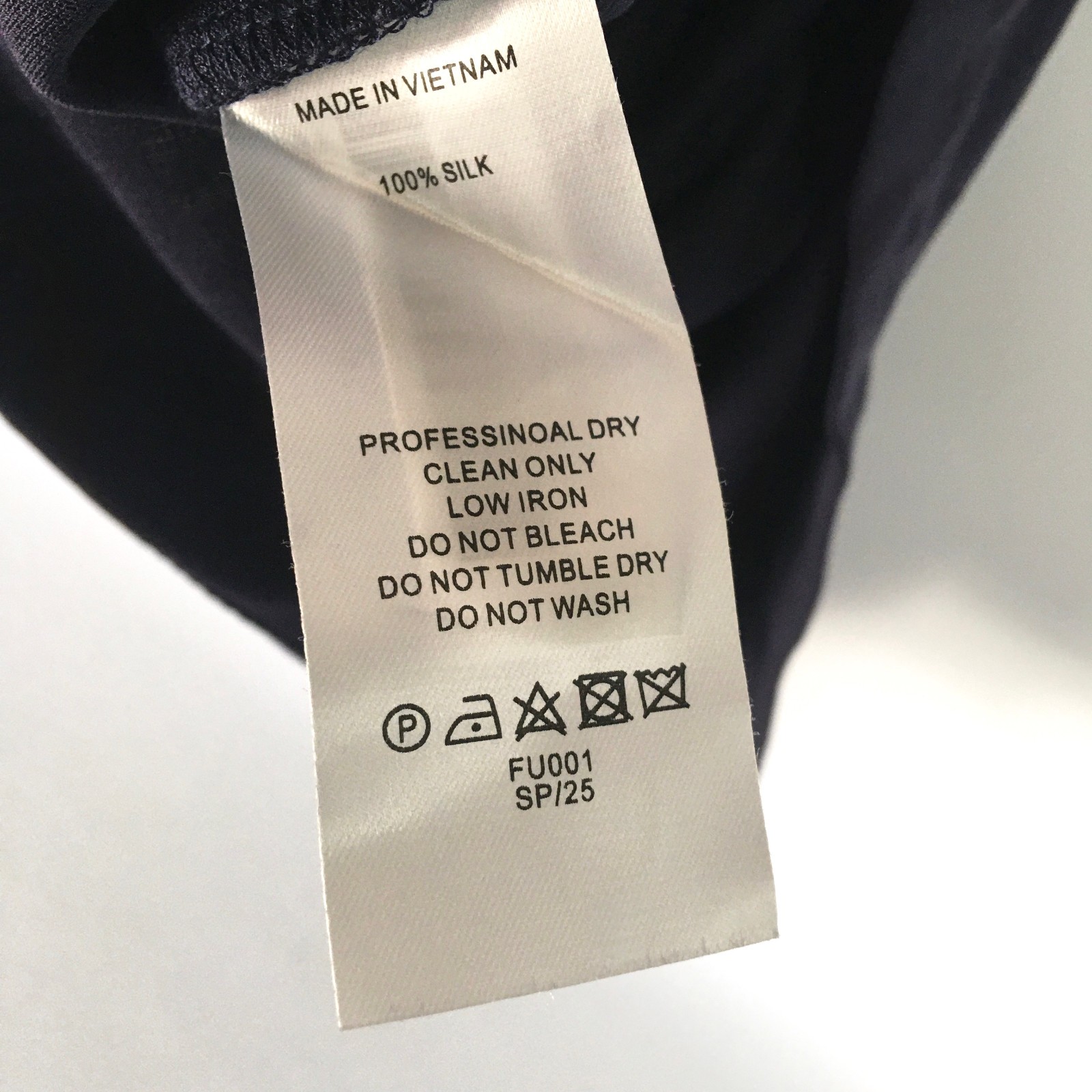 Quince 100% Silk Jersey Mini Wrap Dress NEW Womens Medium Navy Blue