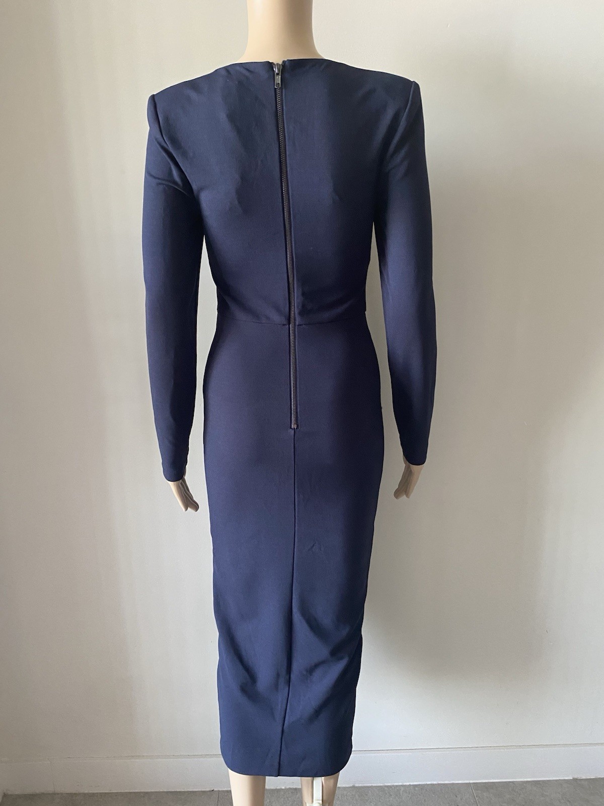 Mossman Square Neck Long Sleeve Midi Dress Size 10 / US 6
