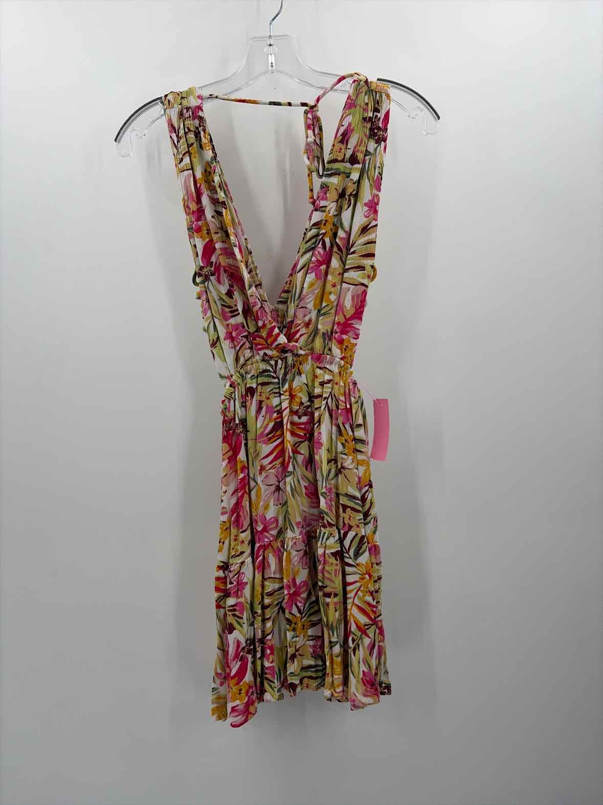 Pre-Owned Ripcurl Ivory Size Small Knee Length Sleeveless Dress