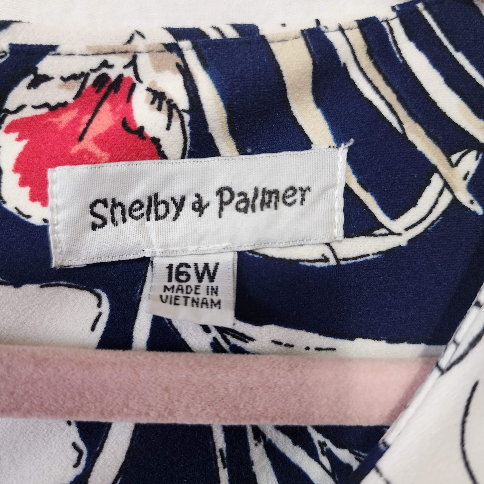 Shelby & Palmer Sz 16 Multicolor Floral Print Dress Polyester And Spandex