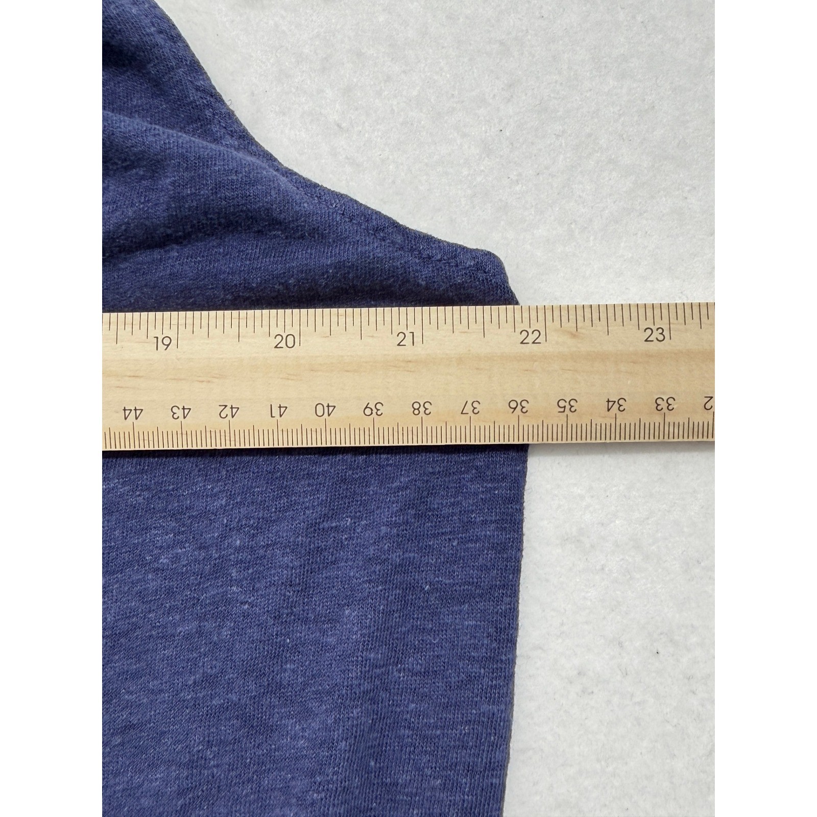 Clu Navy Blue Hemp Organic Cotton Linen Silk Ruffle Hem Tunic Dress Small S