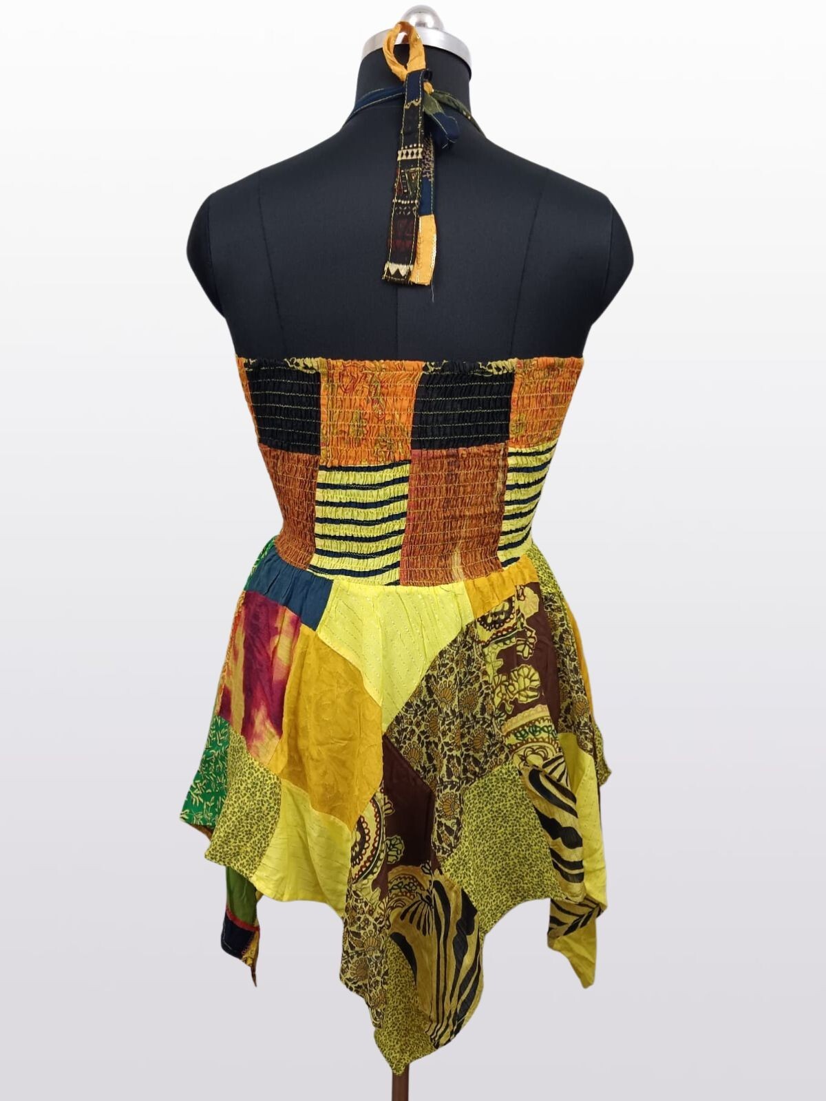 Women’s Multi Patch Halter Neck Asymmetrical Elastic Short Party Dress Mix lot