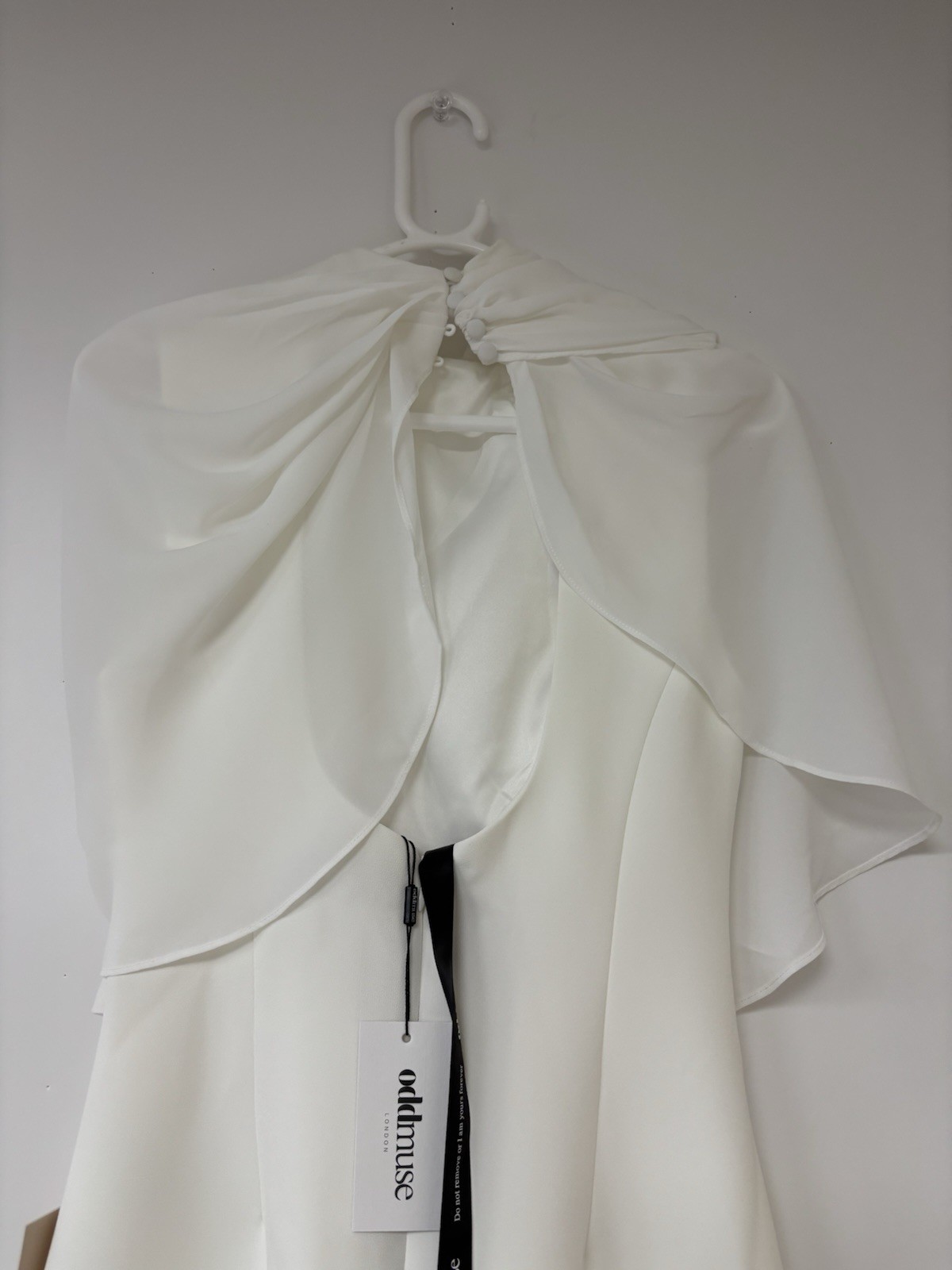 Odd Muse London The Ultimate Muse Women’s Gathered Midi Dress White Size M