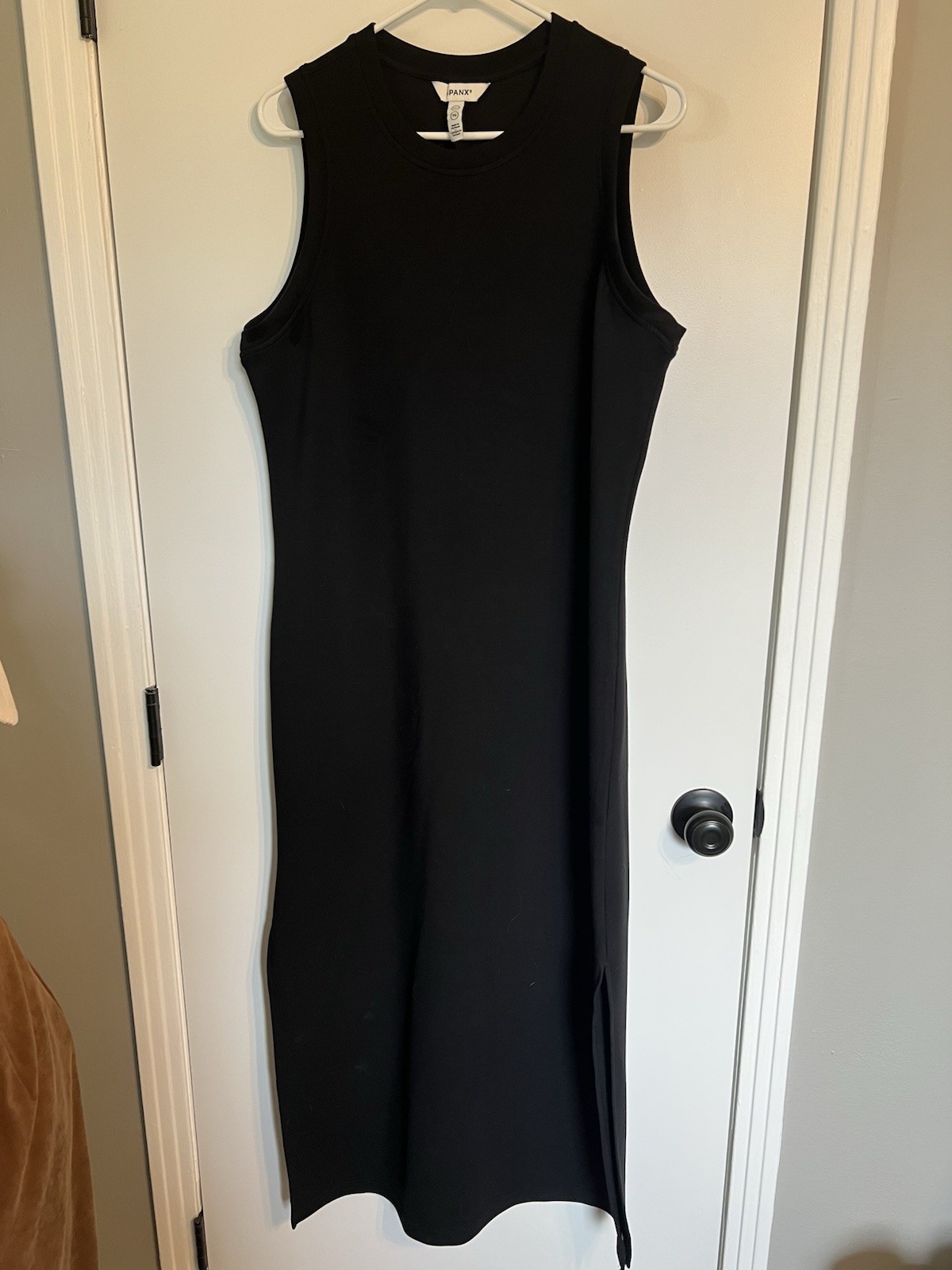 SPANX AirEssentials Sleeveless Midi Dress w/Slits & Pockets Sz XL