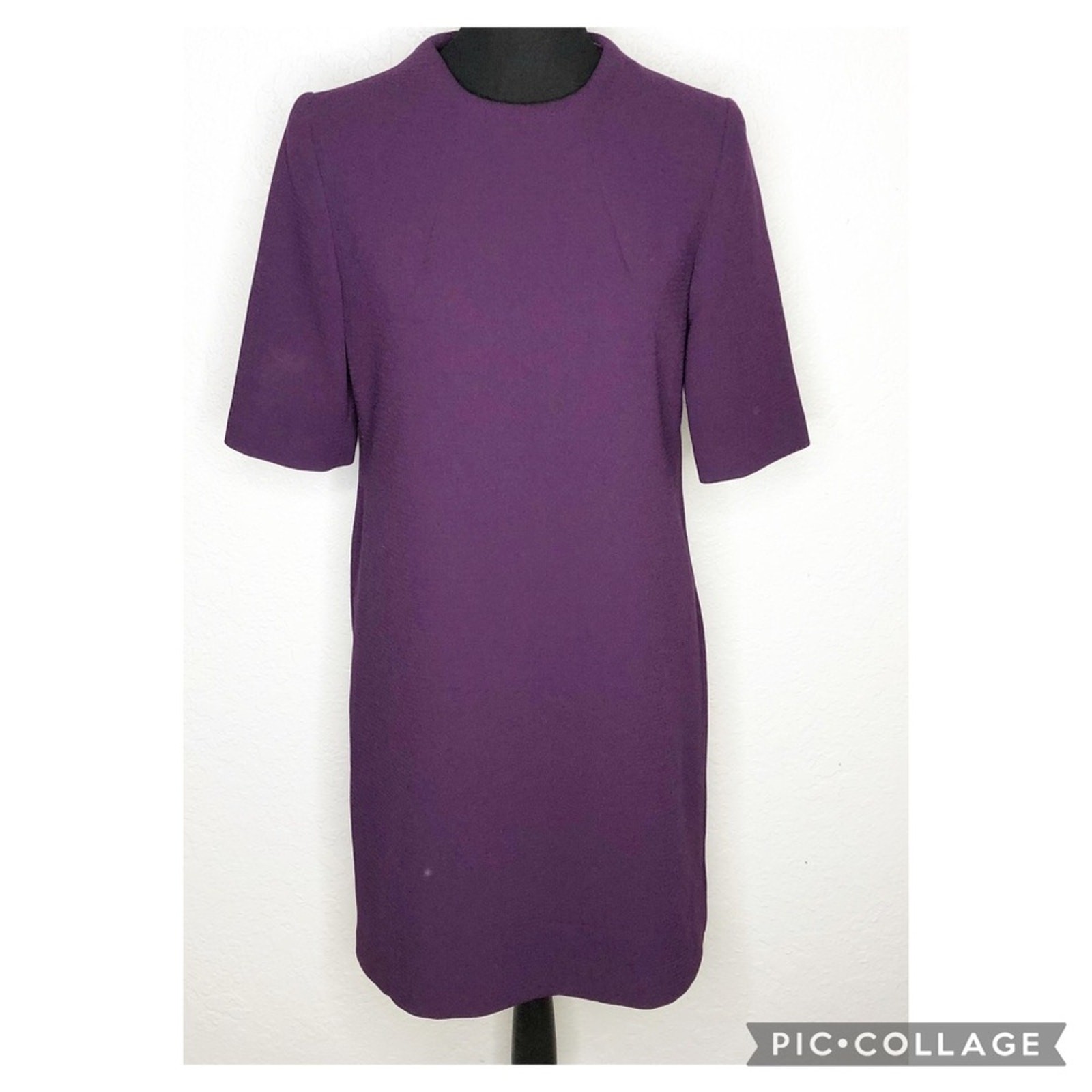 Eliza J purple shift dress size 6 classic office wedding Easter holiday