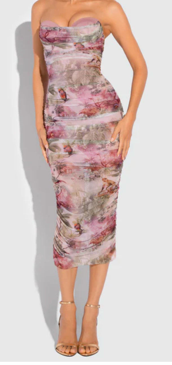 NWT TA3 Sweetie Mesh Column Dress SIZE M REG/LONG