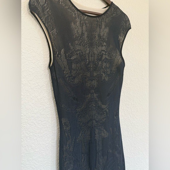 Elegant Deep Navy Lace Sheath Dress | Cap Sleeve Illusion | Fully Lined