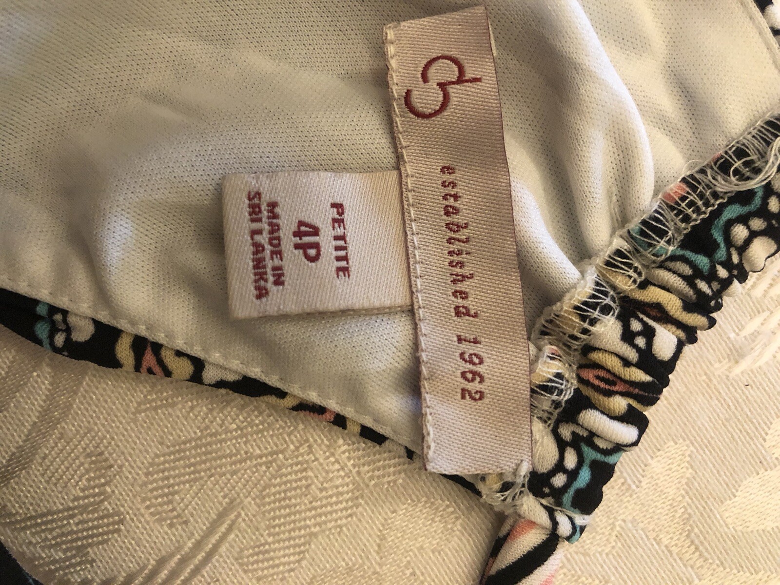 Db established 1962 Womens Multicolor Casual Dress, Size 4P, Halter Neck