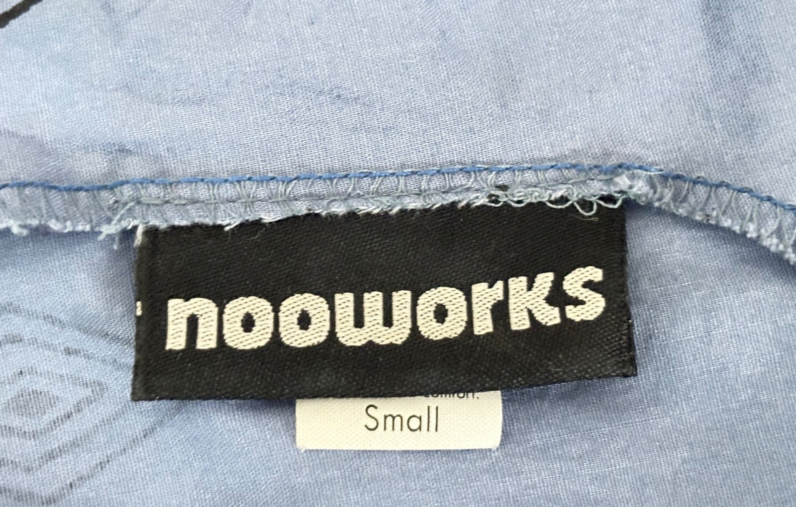 Nooworks Blue Cotton Sleeveless Southwest Aztec Dress Women Size XS