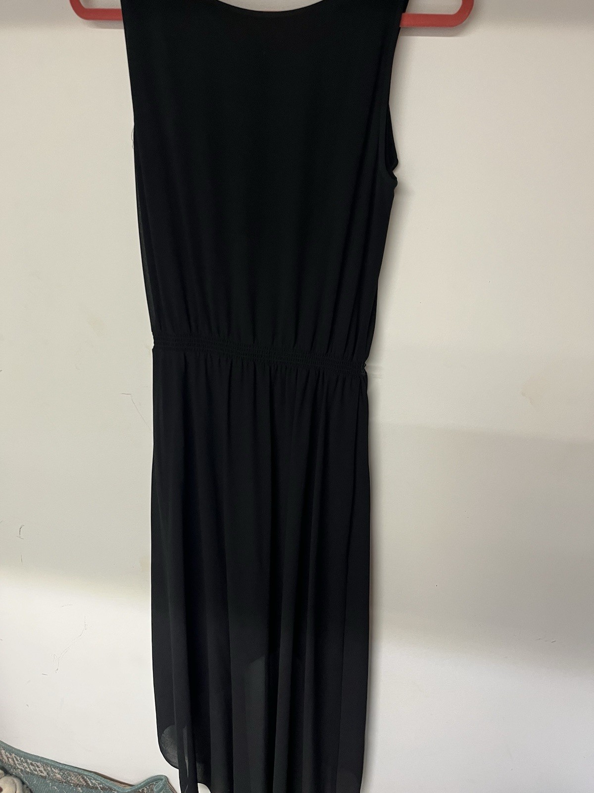 Cache Black Ruffle Chiffon Cocktail Dress Women Small Sleeveless Layered Y2K