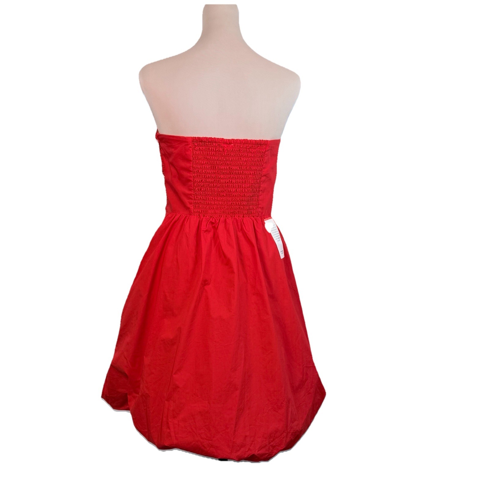Ever New Phoebe Strapless Bubble Hem Dress Flame Scarlet Red Size 6 NWT