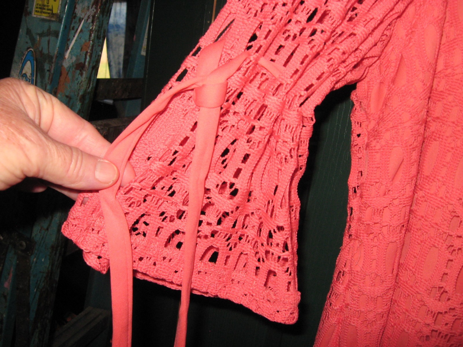 WOMENS DRESS SIZE 22W 1X 2X XL ORANGE EYELET SPRING/SUMMER WEDDING RET.$78.00