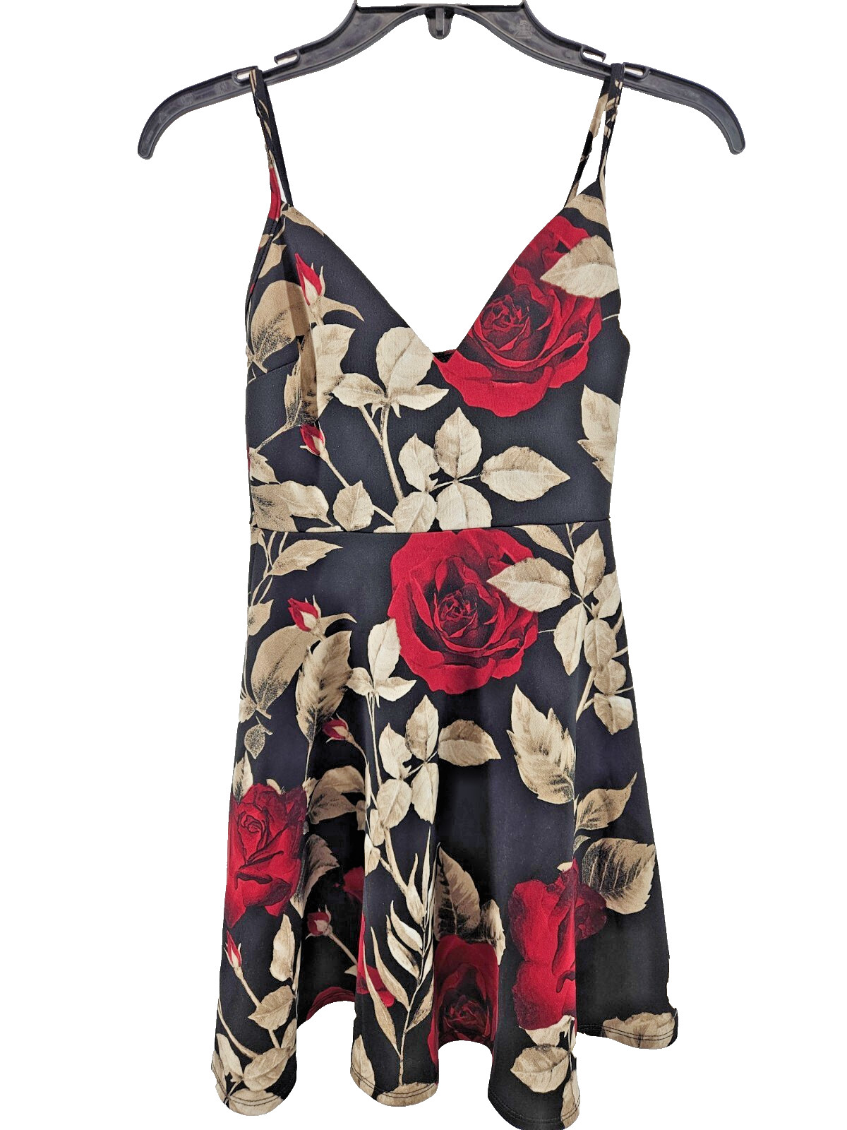 Glare Teen Dress Size L Sleeveless Floral Multicolor Check out the description