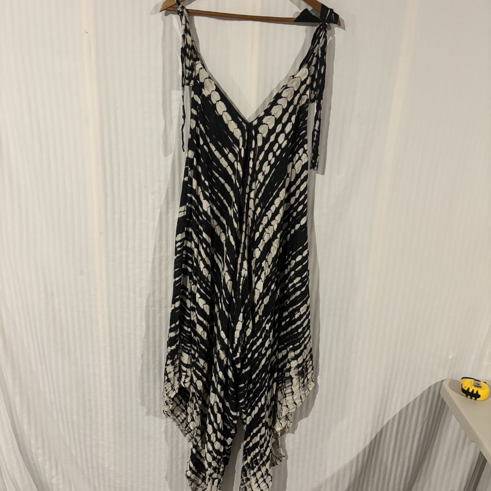 Mexicali Blues Jumper Dress Overalls Boho Summer Dress Large Tie Dye QQ-6