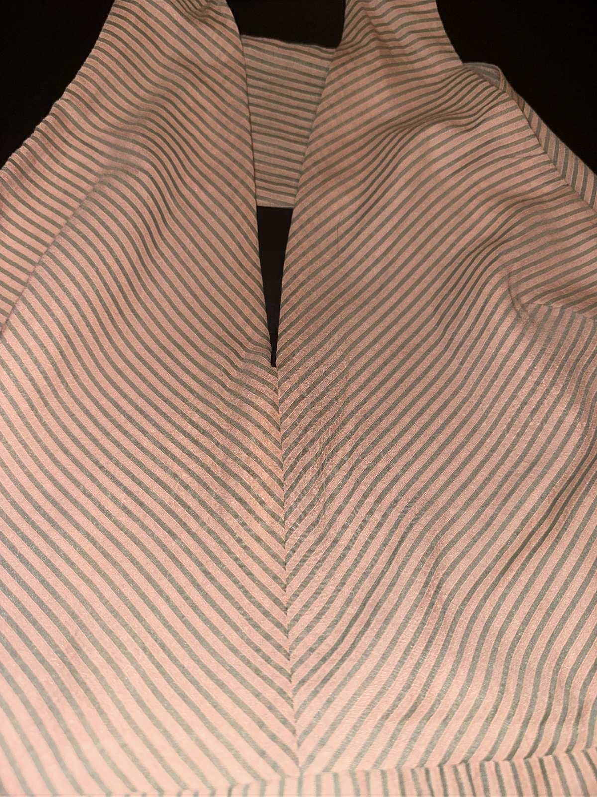 J.O.A. Los Angeles Pin Striped Halter Backless Maxi Dress Size Large NEW