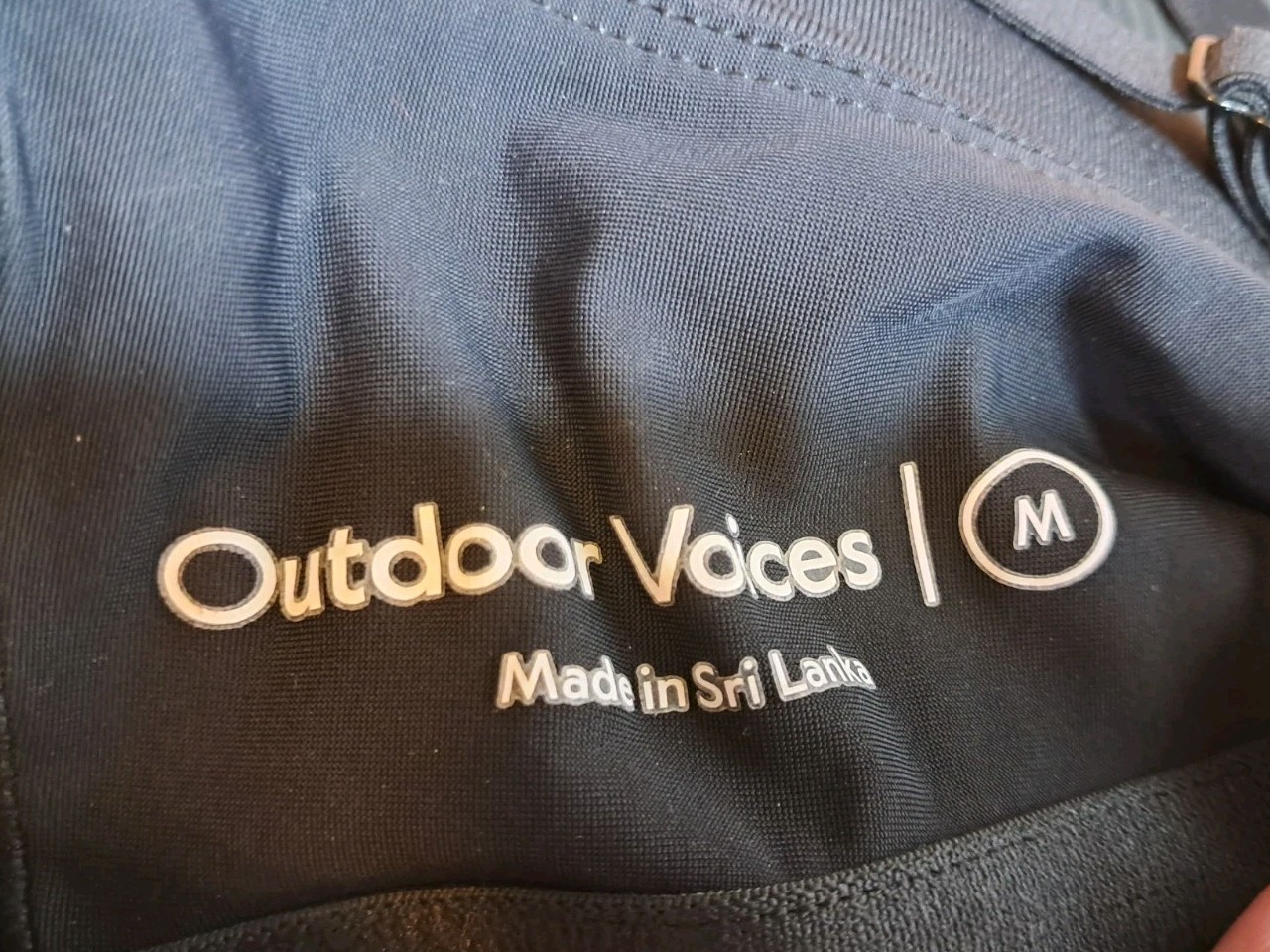 Outdoor Voices The Exercise Dress Size M Racerback Workout Quick Dry Black