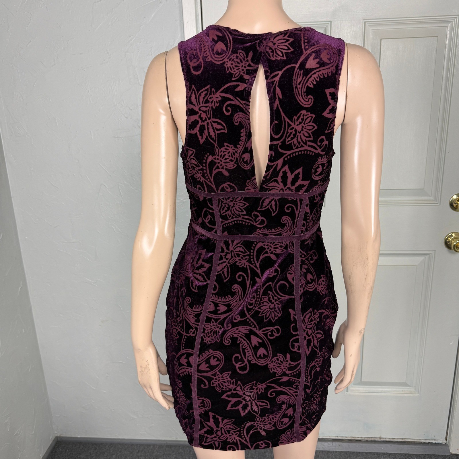 Intimately Free people Burnout Babe Women’s Dress Medium Floral Mini Boho HH5