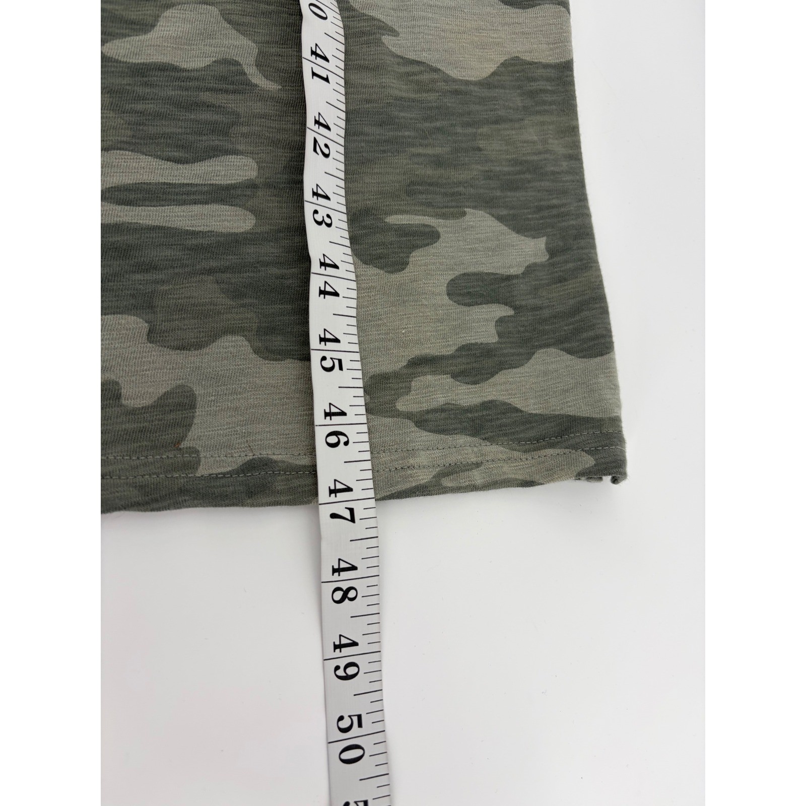 Universal Thread Size Small Green Camo Sleeveless Cotton Slub Maxi T-Shirt Dress