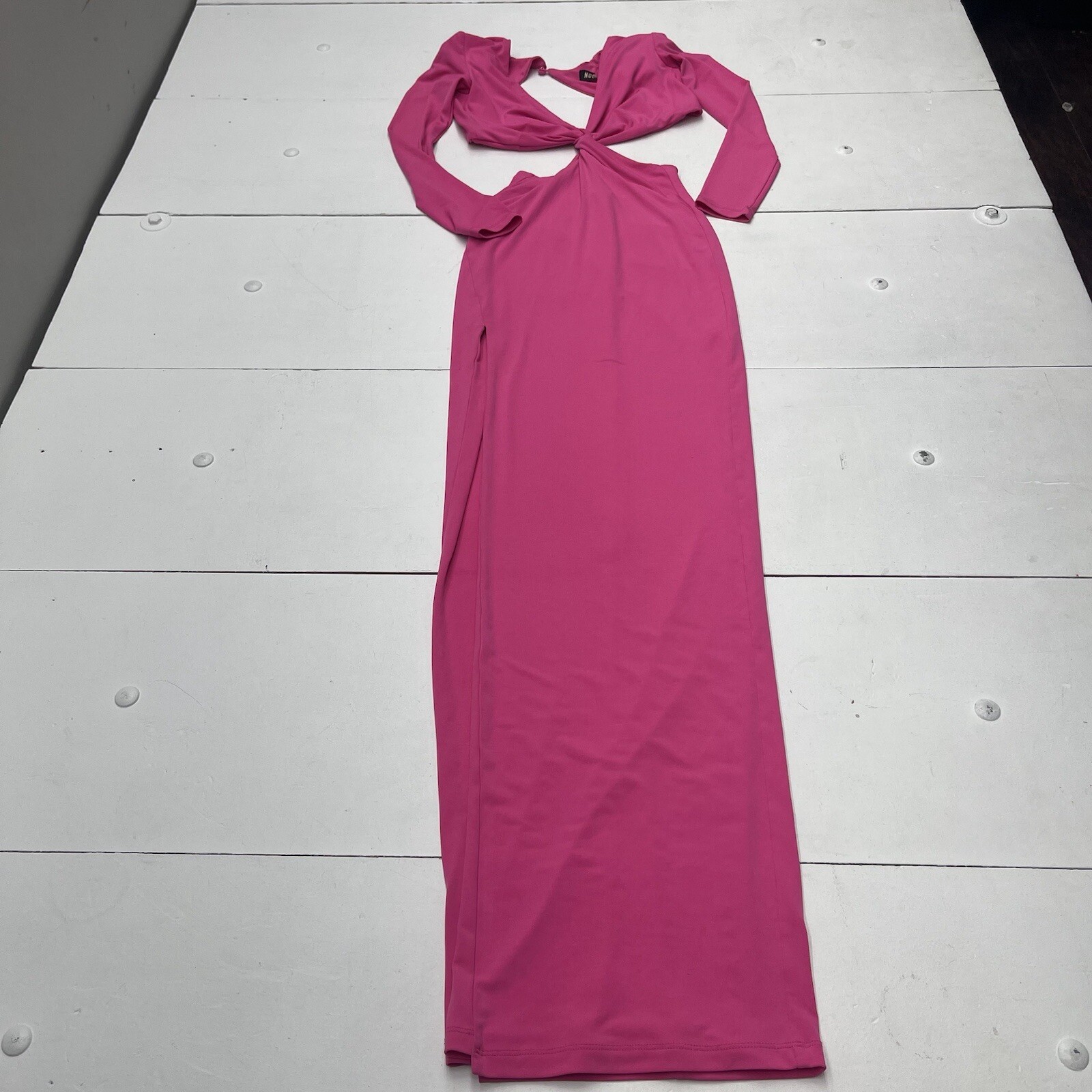 Nookie Hot Pink Jewel Gown Bodycon Maxi Dress Women’s Size XS