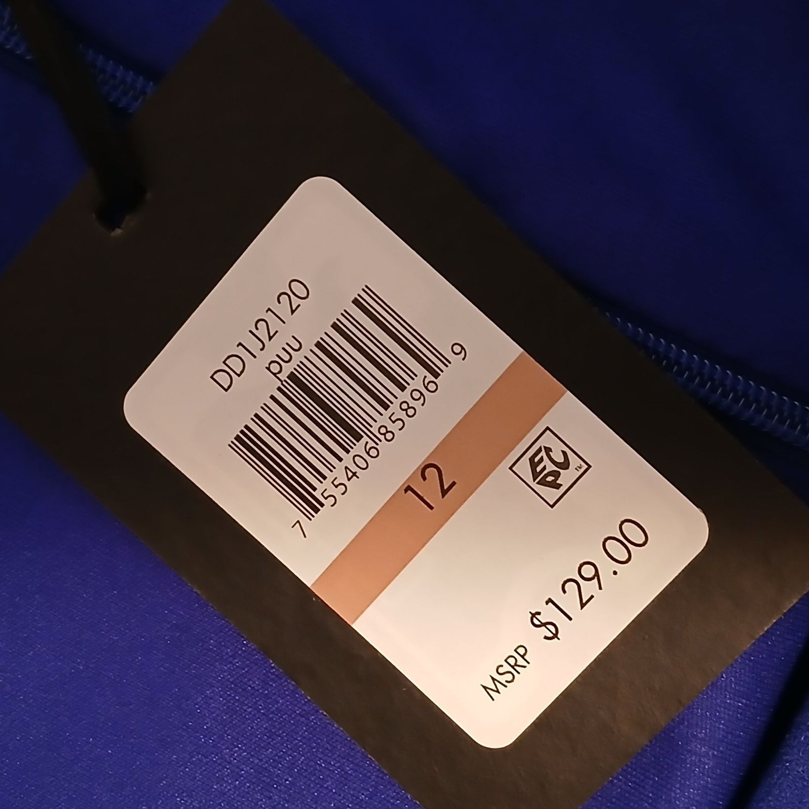 DKNY Elegant Royal Blue A-line Mermaid Hem Cocktail Party Dress Size 12 NEW