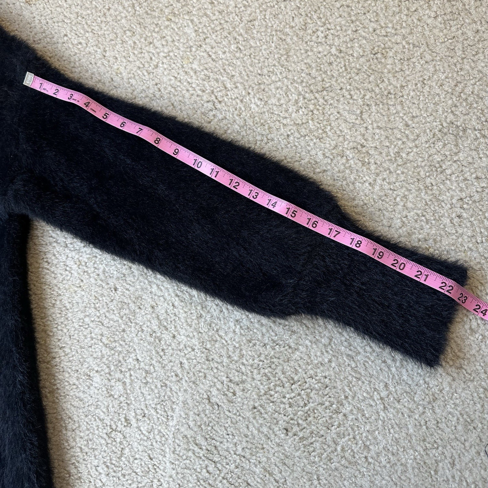 NEW &merci Womens Size Small Black FUZZY Turtleneck Dress WARM Boutique Store