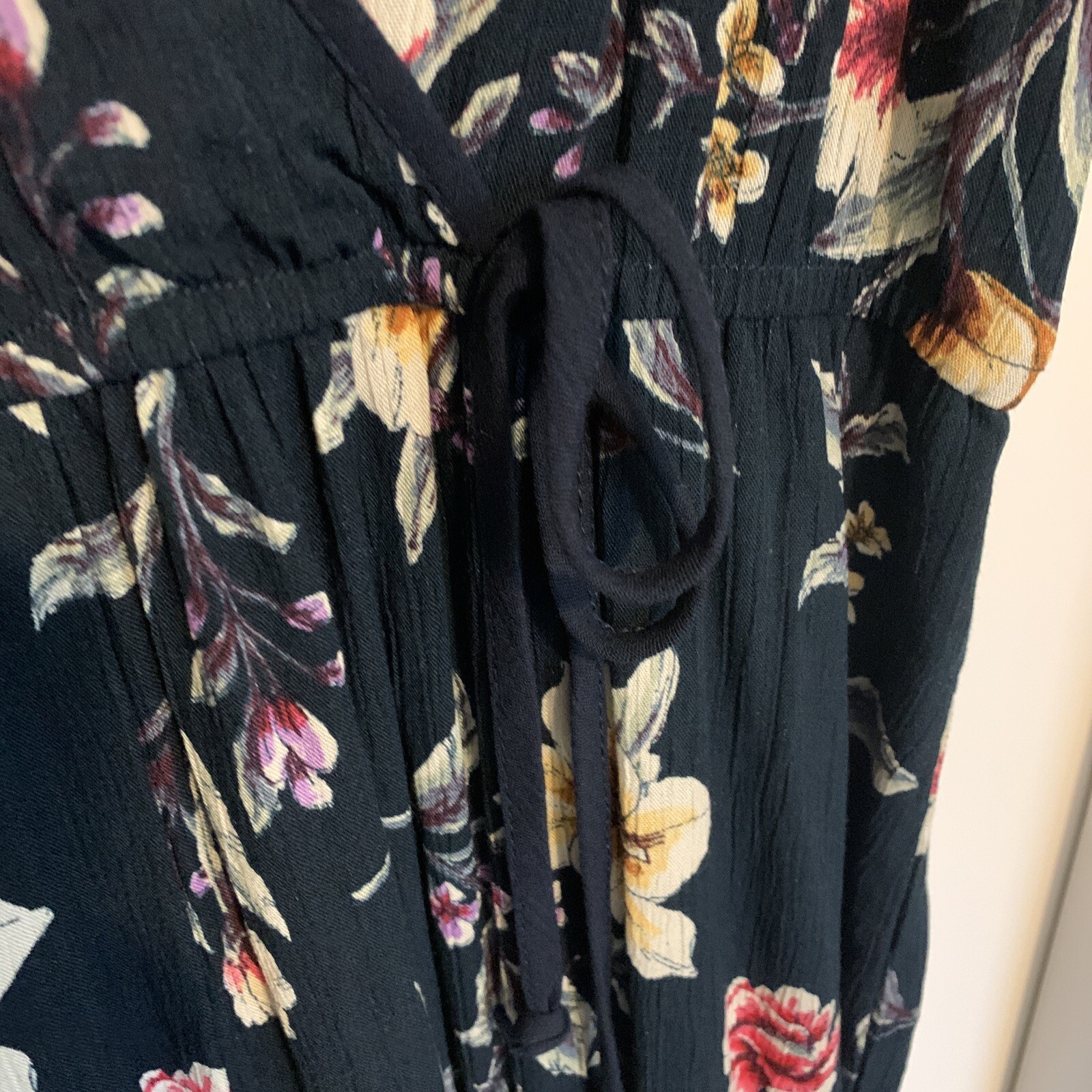 XHILARATION Size Large- Full Length Romper Jumpsuit- JUMPER Pants- Floral