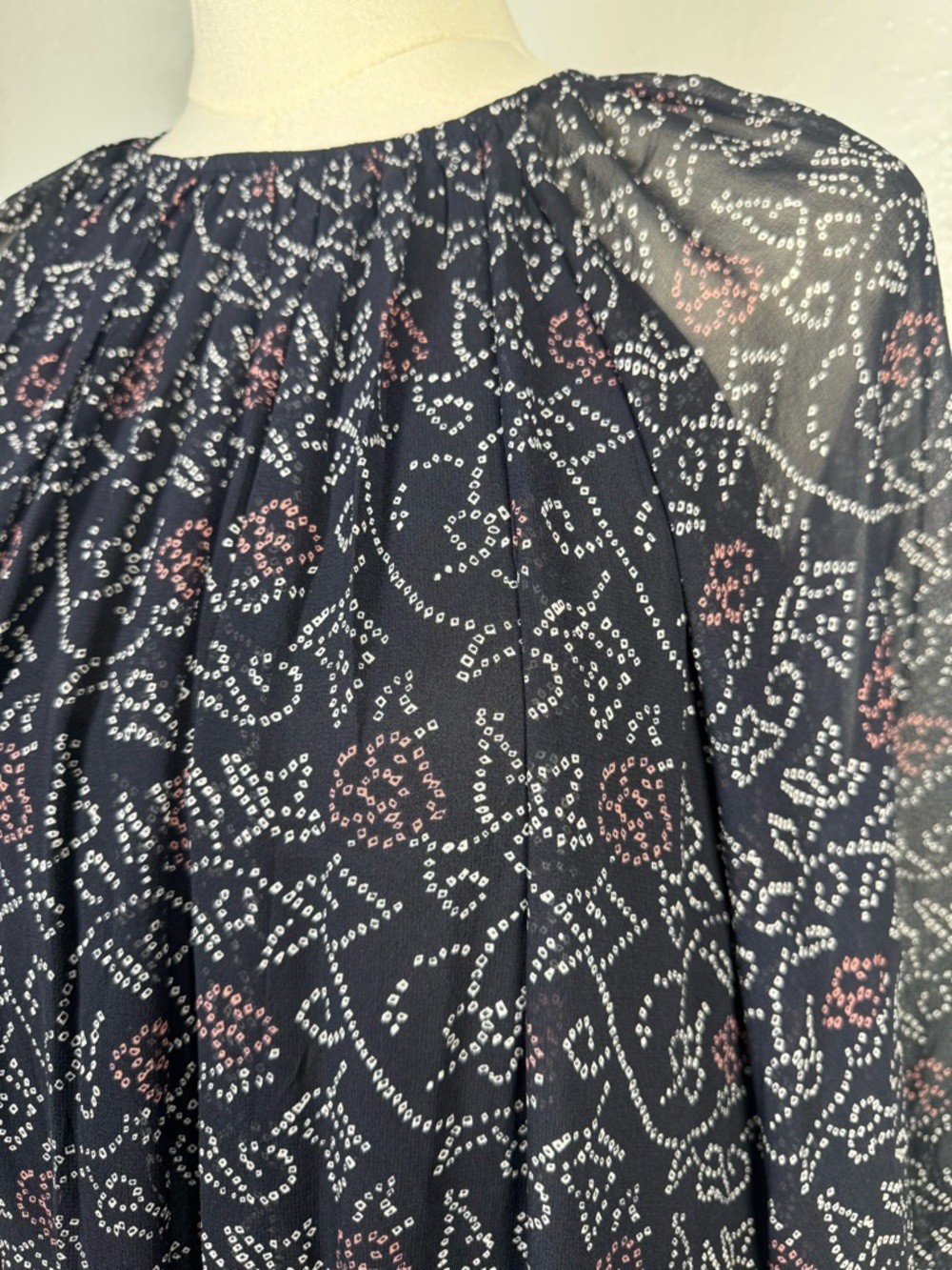 Ulla Johnson Silk Adena Mini Dress Shibori Size 2